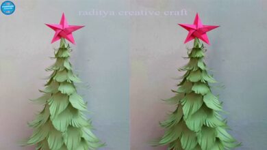 [TUTORIAL] Membuat Pohon dari Kertas Karton 3D | Taman dari Kertas ...