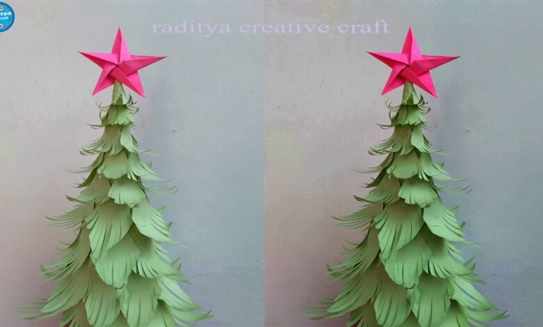 [TUTORIAL] Membuat Pohon dari Kertas Karton 3D | Taman dari Kertas ...