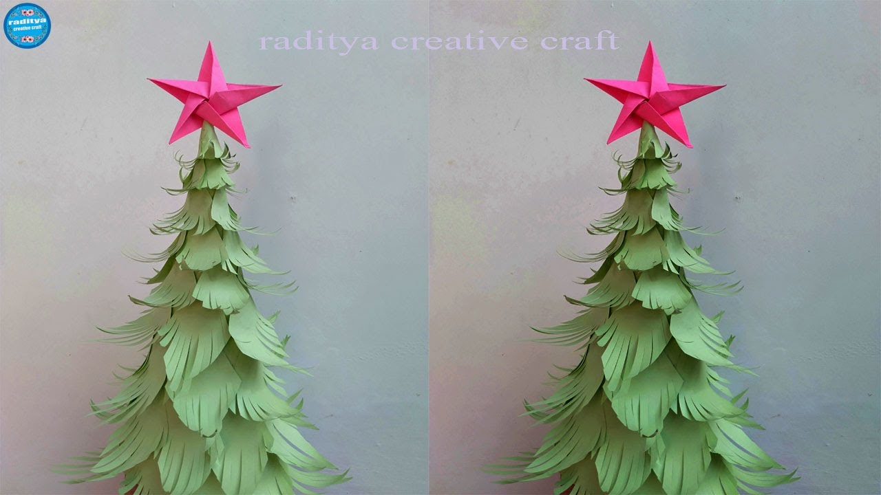 [TUTORIAL] Membuat Pohon dari Kertas Karton 3D | Taman dari Kertas ...